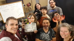 Crew members from TerrorDactyl - Studio shoot